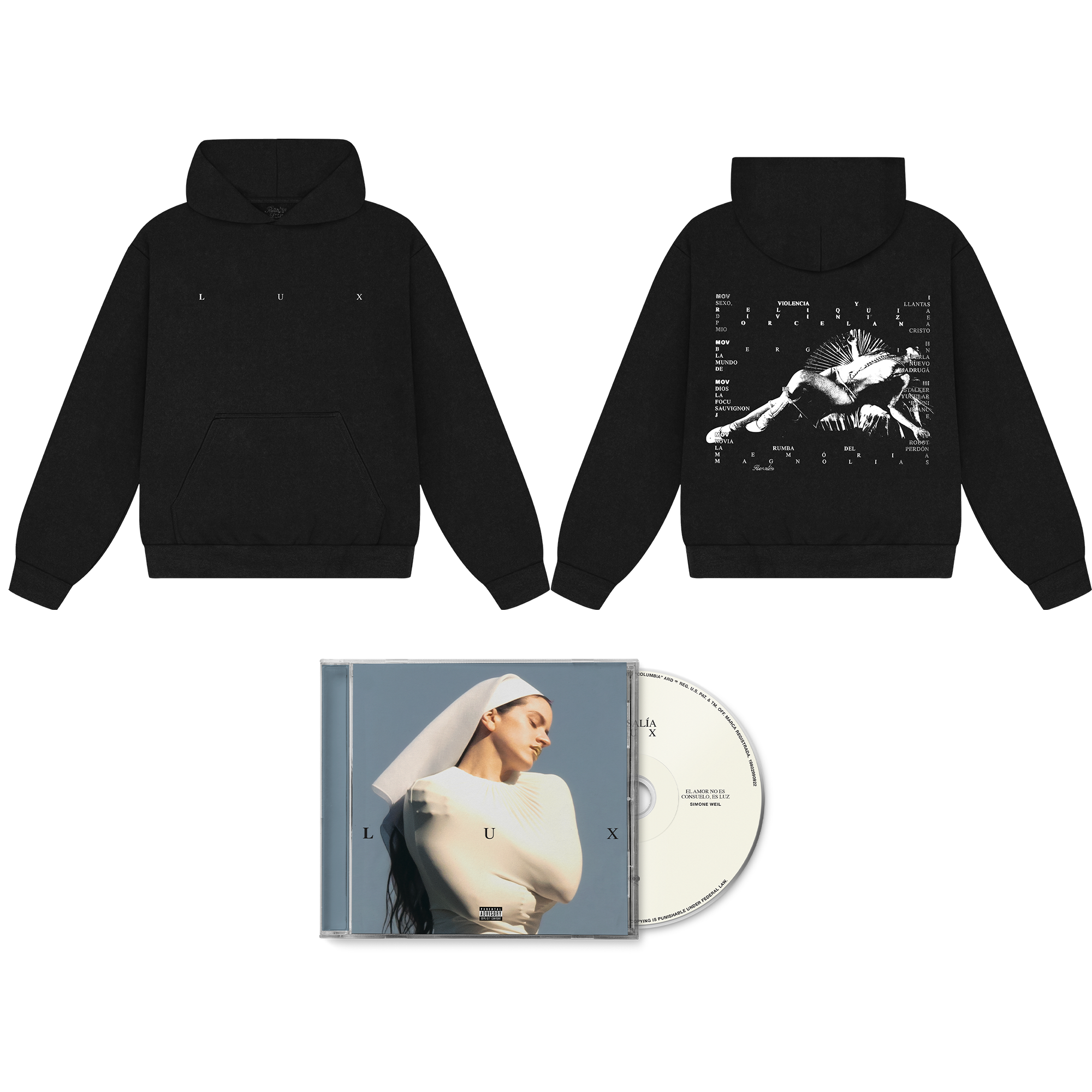 LUX LOGO HOODIE & CD
