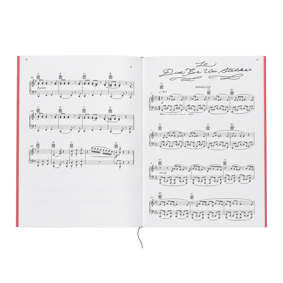 The LUX Sheet Music Book